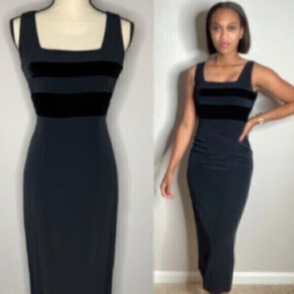 Jones New York Vintage Fitted Maxi Evening Gown Dress - Picture 11 of 11